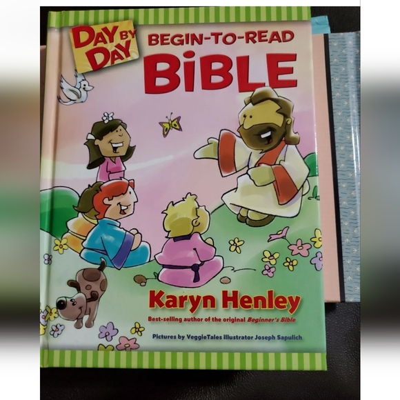 :* Lot of 3 Bible Books Christian Kids  Bible stories  day by day begin to read - Picture 7 of 12
